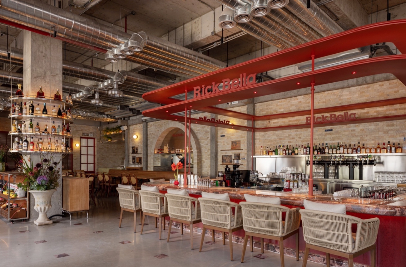 深圳餐饮vi设计，深圳logo设计,深圳餐饮空间设计，意大利餐吧Rick Bella，深圳餐饮策划设计