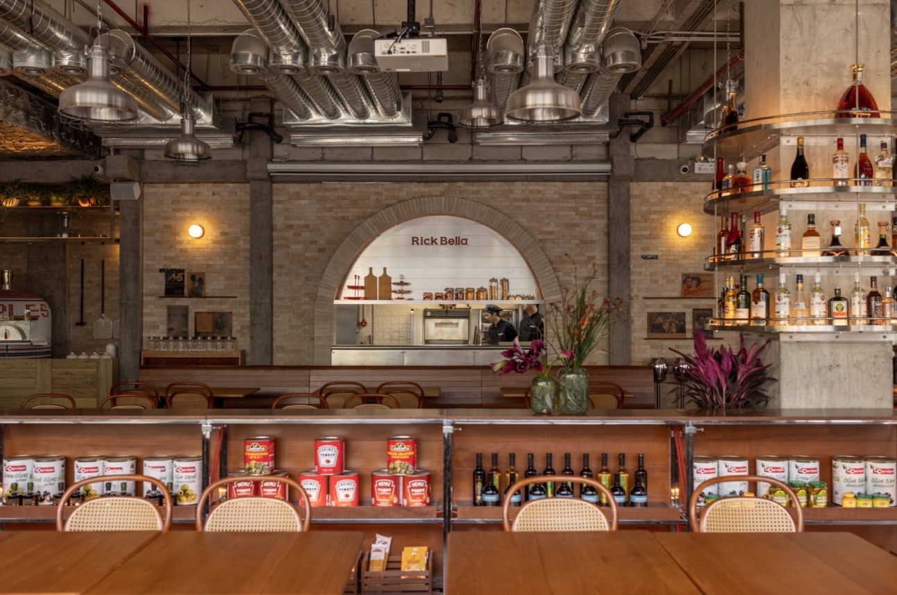深圳餐饮vi设计，深圳logo设计,深圳餐饮空间设计，意大利餐吧Rick Bella，深圳餐饮策划设计